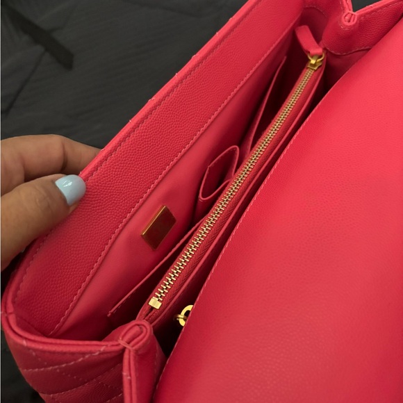 Chanel Dark Pink Quilted Top-Handle Flap Bag - Picture 5 of 10